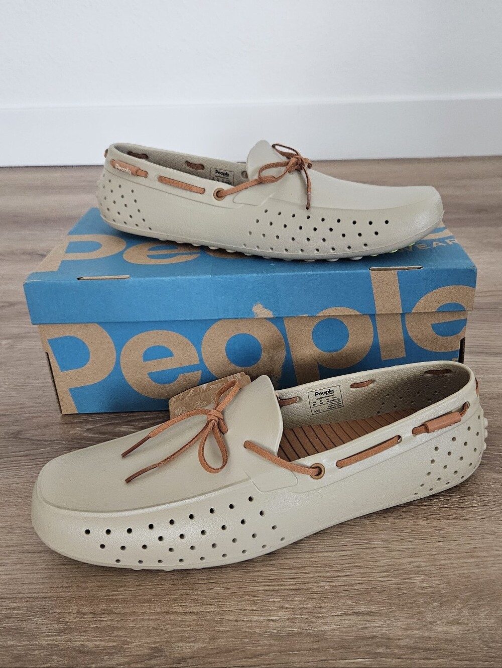 People Footwear The Senna Men’s Casual Beige Deck Loafers Size 11